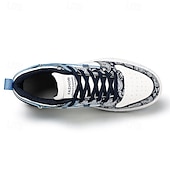 preiswerte Sneaker für Herren-Modische Herren-Sneaker – Retro-inspirierte Muster, Kunstledermaterial, ideal für Freizeitausflüge und Abenteuer in der Stadt