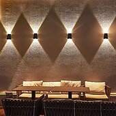 voordelige Wandverlichting buiten-4 stuks zonne-wandlampen IP65 waterdicht, op- en neerwaartse verlichting, landschapsverlichting voor thuis, garage, veranda, tuin, terras, vakantiedecoratie