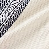 preiswerte Freizeithemden für Herren-Herren Hemd Waffelhemd Sommerhemd Freizeithemd Strandhemd Knopfhemd Schwarz Weiß Wein Grün Kaki Kurzarm Geometrisch Revers Urlaub Täglich Patchwork Bekleidung Mode Lässig