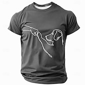  Homens Animal Engraçado Camiseta Manga Curta Camiseta Impressão 3D Gola Redonda Camisa Moda Exagerado Diário Casual Diário Festa Azul Preto Verão Primavera Roupa S M L XL XXL XXXL