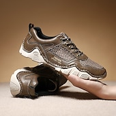 preiswerte Outdoor-Sandalen-Braune Mesh-Sport-Sneaker für Herren – leistungsstarke Sportschuhe zum Laufen, Wandern und für die Freizeit