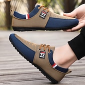 abordables Chaussures Décontractées à Lacets-Baskets décontractées bicolores en tricot pour hommes – Chaussures de sport à lacets en nylon respirant pour un usage quotidien