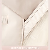 cheap Luggage &amp; Travel Storage-Compression Packing Cubes Set for Travel, Foldable Luggage Organizer Bags, Portable Toiletry and Makeup Bag, Multi-Functional Clothes Storage Pouches for Business Trips and Vacations