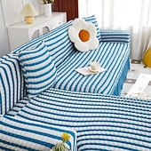 cheap Sofa Cover-Stretch Couch Cushion Cover, 1 2 3 Seater Cushion Covers for L Shaped Sofa Chaise Longue, Sectional Sofa Slipcover Furniture Protector with Elastic Bottom