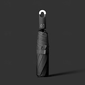 abordables Fournitures pour la maison-Parapluie de protection UV, parapluie automatique à trois volets avec boucle, parapluie de voyage coupe-vent pour l&#039;été, parapluie compact à ouverture et rétractation automatique pour les affaires et