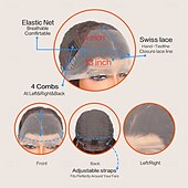 お買い得  合成レースウィッグ-合成レースウィッグ ウェーブ スタイル 30 インチ ブラウン ミドル部 13x4レースフロント かつら 女性用 かつら ダークブラウン