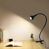 お買い得  デスクランプ-デスクランプ、読書灯、USBフレキシブルグースネックLEDランプ、LEDネイルランプ、メタルホースランプ、ベッドのヘッドボードやコンピューターにクリップ