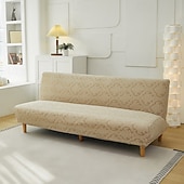 economico Copertura del divano futon-Copridivano letto senza braccioli in tessuto jacquard, copridivano elasticizzato, copridivano elastico per panca
