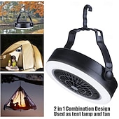 billiga Campingljus &amp;amp; lyktor-1 st utomhuscamping multifunktionellt fläktljus usb aaa batteridriven dubbelfunktionsmodell, kan hängas, handhållet tält, fiske, kontor och hemmabruk