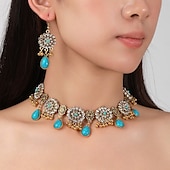 voordelige Sieradensets-Bruidssieradensets 1 set Legering Oorbellen Kettingen Dames Elegant Stijlvol Sieraden set Voor Bruiloft Werk Verjaardag