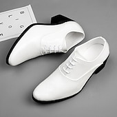 preiswerte Formell-Herren-Oxford-Schnürschuhe aus weißem Lacklederimitat – elegante Schuhe mit Blockabsatz und Krokodilprägung im Vintage-Stil für Hochzeiten, Partys und formelle Anlässe