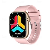 abordables Montres connectées-QX7 Montre intelligente 1.85 pouce Smartwatch Montre Connectée Bluetooth Rappel sédentaire Réveil Calendrier Compatible avec Smartphone Femmes Hommes Rappel de Message Podomètre Cadran de montre
