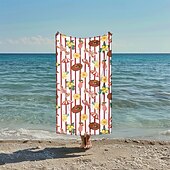 cheap Beach Towel Sets-Printed Beach Towel, Lightweight Quick-Dry Sand-Free Beach Blanket, Ideal for Travel, Pool, and Outdoor Use