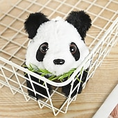 billige Kosedyr-elektronisk panda leketøy med lyd for 3 barn interaktiv animert plysj leke panda walking  &amp; svingende øre pedagogiske kosedyrgaver til småbarn gutter jenter bursdag xmas