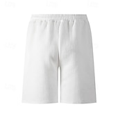 billiga Svett shorts-Herr Atletiska shorts Svett shorts Shorts Sommarshorts Ficka Snörning Elastisk midja Slät Komfort Andningsfunktion Kort Utomhus Sport Klassisk Ledigt Svart Vit