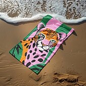 preiswerte Strandtuch-Sets-bedrucktes Strandtuch, leichte, schnelltrocknende, sandfreie Stranddecke, ideal für Reisen, Pool und den Einsatz im Freien
