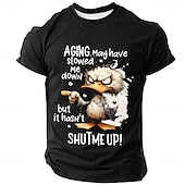 abordables Camisetas con estampado animal-Hombre Animal Gracioso Camiseta Manga Corta Camiseta Impresión 3D Cuello Barco Camisa Moda Exagerado Diario Fiesta Calle Casual Negro Rojo Azul Piscina Verano Primavera Ropa S M L XL XXL XXXL