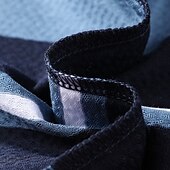 Χαμηλού Κόστους Ανδρικό Ελίτ Πόλο-ανδρικό μεταξωτό βαμβακερό lyocell επαγγελματικό casual πέτο κοντομάνικο υψηλής ποιότητας γραφείο οριζόντιες ρίγες κουμπιά καλοκαίρι άνοιξη φθινόπωρο λευκό μπλε