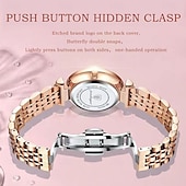 cheap Quartz Watches-Women Quartz Watch Wrist Watch Retro Vintage Rhinestone Wristwatch Luminous Calendar Date Week Waterproof Stainless Steel Watch