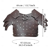 levne brnění-Retro Středověké Renesanční Zbraně a výzbroj Pirát Válečník Viking Cvočky Pevná barva Maškarní kostým Pánské Viking předvečer Všech svatých Karneval Plesová maškaráda Karneval předvečer Všech svatých