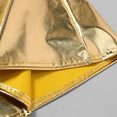 economico pantaloni casual-Per uomo Pantaloni da discoteca Pantaloni a Zampa Pantaloni Pantaloni casual Bottoni Tasca Semplice Comodità Feste Palcoscenico Luci da discoteca Moda Casual Oro Micro-elastico