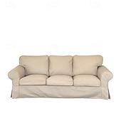 baratos Cobertura de Sofa-Capa de Sofá 3 Lugares Capa de Sofá Ektorp com 3 Capas de Almofadas e 3 Capas de Encosto Slipcover Washable Cor Bordô Ektorp Protetor de Móveis