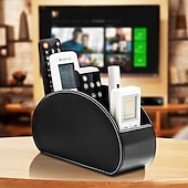 Недорогие Хранение вещей и организация пространства-органайзер для пульта дистанционного управления из искусственной кожи, держатель для хранения косметики, настольный органайзер для офиса и гостиной, домашний ящик для хранения косметики и аксессуаров