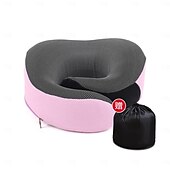 cheap Bedding Accessories-Travel Neck Pillow Chin Support Pillow Adjustable 100% Pure Memory Foam, New Ergonomic Design Soft Best Full Neck Surround Pillow Sleep for Home, Airplanes &amp; Car