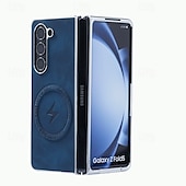 お買い得  サムスン用ケース-電話 ケース 用途 Apple AirTag Zフォールド7 Zフォールド6 Z Fold 5 Z Fold 4 Z Fold 3 バックカバー ワイヤレス充電をサポート 耐衝撃 PC PUレザー