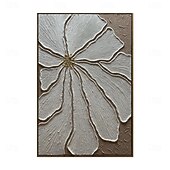 abordables Peintures Abstraites-Peinture à l&#039;huile faite à la main sur toile, décoration murale simple, abstraite, texturée, grande fleur pour la décoration intérieure, cadre tendu, peinture suspendue/enroulée, sans cadre, peinture