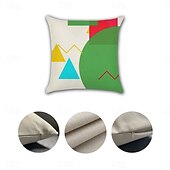 preiswerte Dekorative Wurfkissen-Geometrischer Dekorations-Wurfkissenbezug 4PC Weicher quadratischer Couchkissenschutz für Schlafzimmer Wohnzimmer Sofa Stuhl