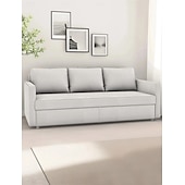 baratos Capa do sofá futon.-capa de sofá-cama capa de futon capa de poliéster acolchoado de cor sólida capa frihetcover litb capa prime