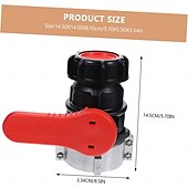 Недорогие Системы полива и орошения-75 мм адаптер для контейнера IBC, клапан для контейнера IBC, адаптер для крупной резьбы для резервуара IBC, шаровой клапан с крышкой, контейнер NPT DN50