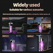 abordables Répulsifs électriques anti-moustiques-Lampe répulsive de moustiques par inhalation à choc électrique répulsif photocatalyseur USB piège à moustiques pour chambre à coucher