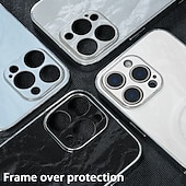 economico Cover per iPhone-telefono Custodia Per iPhone 16 15 14 Pro Max Plus 13 12 Pro Max Copertura Posteriore Custodia ad adsorbimento magnetico Supporta la Ricarica Wireless Resistente agli urti Gradiente di Colore PC