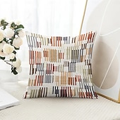 baratos Fronhas de Almofadas de Decoração-Capa de Almofadas Decorativas Geométricas 1PC Capa de Almofada Quadrada Macia para Sofá de Quarto Sala de Estar