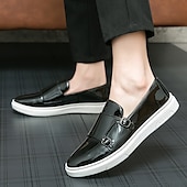 voordelige Hereninstappers &amp; loafers-Witte instappers met monniksband voor heren – elegante casual schoenen voor op kantoor, evenementen en zakelijke casuals
