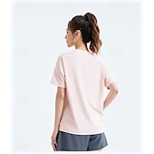 cheap Women&#039;s Shirt-US Open Women&#039;s Tops Sport Shirt Tennis Shirt Short Sleeve Split Side Split Tennis Golf Pickleball Crew Neck Solid Colored Top Black White Pink Tennis Clothing