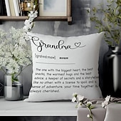 cheap Throw Pillows &amp; Covers-Best Grandma Decorative Toss Pillows Cover 1PC Soft Square Couch Cushion Case Pillowcase for Bedroom Livingroom Sofa Chair