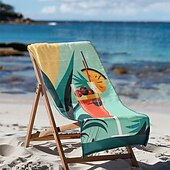 abordables juegos de toallas de playa-Toalla de playa estampada, manta de playa ligera, de secado rápido y sin arena, ideal para viajes, piscina y uso al aire libre.