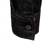 preiswerte Freizeithemden für Herren-Herren Hemd Sommerhemd Freizeithemd Strandhemd Knopfhemd Schwarz Dunkelblau Leicht Blau Langarm Einfach Revers Urlaub Hawaiianisch Tasche Bekleidung 100% Baumwolle Mode Lässig Bequem