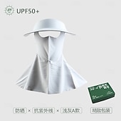cheap Home Wear-Summer Sunscreen Ice Silk Breathable Mask Anti-ultraviolet Simple Black Glue Brim Eye Protection
