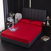 abordables Parures de draps-Protector de matelas imperméable Housse de matelas ajustée Protéger le lit Reine Pleine Roi Housse de lit protectrice douce Draps ajustés respirants confortables Protection à 5 côtés contre les