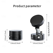 cheap Car Holder-Magnetic Car Phone Mount Foldable No Adhesive Aluminum Alloy Multi Functional Dashboard Desktop
