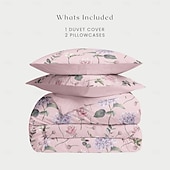 cheap 100% Cotton-Floral Duvet Cover Set 100% Cotton Soft and Breathable Bedding Featuring Colorful Flowers Lightweight and Durable Quilt Cover Comfortable for All Seasons Easy to Care