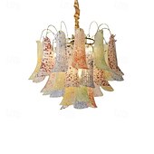 baratos Candeeiros de Lustre-Luminária pendente de LED com 6 luzes, moderna, estilo fazenda, com cordão ajustável, iluminação para ilha de cozinha, sala de jantar, quarto, hotel