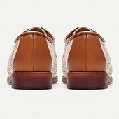 billiga Texturerade vävskor-mäns flerfärgade vävmönster oxford skor – retro casual klänning skor för kreativa proffs och helgevenemang
