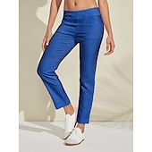 abordables Ropa de golf femenina-Mujer pantalones de golf Rosado morado Azul vaquero Negro Prendas de abajo Ropa de golf para damas Ropa Trajes Ropa Ropa