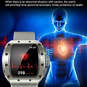 Χαμηλού Κόστους Smartwatch-696 V68 Εξυπνο ρολόι 1.76 inch Έξυπνο ρολόι Bluetooth Βηματόμετρο Υπενθύμιση Κλήσης Παρακολούθηση Ύπνου Συμβατό με Android iOS Άντρες Κλήσεις Hands-Free Υπενθύμιση Μηνύματος IPX-0 Θήκη ρολογιού 44mm
