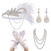 olcso Kiegészítők és még sok más-1920-as évek A nagy Gatsby Flapper fejpánt A nagy Gatsby Toll Retro Csillogó glitter Kristály / Strassz Jelmez Női Farsang Álarcos mulatság Április bolondja Party estélyi viselet Álarcos mulatság